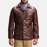 Yabion Brown Leather Jacket